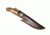 Boker Magnum Elk FB Fixed Blade Knife w/ Sheath, 4.33 in, 440A Stainless Steel, Drop Point Blade, Burl Wood Handle, 02GL683