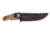 Boker Magnum Elk FB Fixed Blade Knife w/ Sheath, 4.33 in, 440A Stainless Steel, Drop Point Blade, Burl Wood Handle, 02GL683