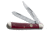 Boker USA Smooth Red Bone Trapperliner Folding Knife 114711