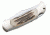 Boker Lock Blade Folding Knife, 3.5 in, 440C Stainless Steel, Stag, Silver, 113004ST