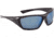 Bolle Hustler Safety Glasses, Black Frame, Blue Flash Lens, 40151