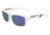 Bolle Jude Single Vision Prescription Sunglasses, Matte White / Square Frame-11955SV