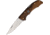 BORDO Brown Wood Jack Knife, 4.25in Closed, 3in, Stainless Steel, Satin Blade, Brown Wood Handle, JACK KNIFE DARK BROWN