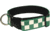 Boston Leather 1 1/2 Decorative Embroidered Collar, Green/white - 8152-5