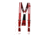 Boston Leather Firefighter,s Suspenders, Loop Attachment, Red - 9177R-RED-1