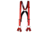 Boston Leather Firefighters Suspenders, 8-point Loop, Red - 9174-RED-1