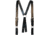 Boston Leather Fireman's Leather Suspenders - 9175-1
