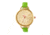 Boum Cirque Sunray-Dial Leather-Band Watch, Green, Standard BOUBM4404