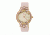 Boum Precieux Crystal Bezel Leather-Band Watch, Light Pink, Standard BOUBM4205