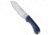 Bradford Bradford Knives Guardian3 Fixed Blade 3D Black/Blue G-10 Sheepsfoot/N690/SW, Black/Blue, Bohler N690, adult, BHQ-113694