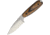Bradford Knives Guardian 3.5 Sabre 3D G-Wood Fixed Blade Knife, 7.5in Overall, 3.5in Stonewash N690 SS Drop Point, Sabre Grind Blade, Brown G-Wood Handle, Brown Leather Belt Sheath, 3.5S-115-N690