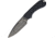 Bradford Knives Guardian 3 Nimbus Fixed Blade Knife, 6.75in Overall, 3.5in Nimbus Finish N690 SS Drop Point, Black Sculpted G10 Handle, Sabre Gound Blade, Brown Leather, Black, 3FE-001N-N690