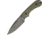 Bradford Knives Guardian 3 Nimbus OD Green Fixed Blade Knife, 6.75in Overall, 3.5in Nimbus Finish N690 SS Drop Point, OD Green Sculpted G10 Handle, Brown Leather Belt Sheath, OD green, 3FE-002N-N690