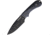 Bradford Knives Guardian 3D Black DLC Knife, 3.5 black DLC coated Bohler N690 stainless blade, Black canvas micarta handle, 3FE-101B-N690