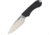 Bradford Knives Guardian4 Black Fixed Blade Knife, 9in, 4.125in, Drop Point, Satin and Stonewash, Black, G10 Handle BRADG4BK