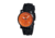Breed Manning Mens Watch, Black Silicone Band, Black Bezel, Orange Analog Dial, Black-and-white Hand BRD2606