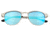 Breed Phase Sunglasses, Silver Titanium Frame, Celeste Polarized Lens, Silver/Celeste, One Size, BSG058SL