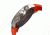 Breed Mens 4303 Salvatore Watch - Orange Silicone Band,Black Bezel,Strap Buckle,Orange Analog Dial,Silver Hand BRD4303
