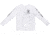 Brigade Manufacturing Garment Logo T-Shirt Long Sleeve, White, Medium, GLS0A3I0