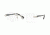 Brooks Brothers BB1051 Single Vision Prescription Eyeglasses 1681-55 - Satin Silver/black Frame