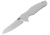 Brous Blades MacDaddy Folding Knife, 3.7in, D2 Satin Blade, Stainless Steel Satin Handle, MAC-SA
