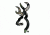 Browning Flat Buckmark Decal Camo