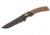 Browning Hunter Fixed Blade Knife, 3.5in, 440-C, Drop Point, Wood Handle, 3220395