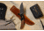 Browning Large Hunter Fixed Blade Knife, 3.625in, 440-C, Drop Point, Wood Handle, Split Grain Leather, 3220397B