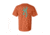 Mens Graphic Pigment Solid Buckmark Short Sleeve T-Shirt, Burnt Orange