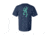 Mens Graphic Pigment Solid Buckmark Short Sleeve T-Shirt, Midnight