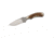 Browning Nontypical Fixed Blade Knife,3in Drop Point Blade,Stag Handle 3220228