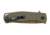 Browning Trailside Folding Knife, 3in, D2 High Carbon Steel, Drop Point, G10 Handle, N, 3220516