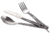 Brunton 3 piece Titanium Flatware Set Fork, Spoon, Knife MY - TI
