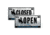 Brunton F Openclosed License Plate Business Open Closed Sign 8inx12in