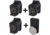 Black Scorpion Outdoor Gear IPSC / USPSA Black Scorpion 3 Storm I Pouches w/ 1 Magnetic Magazine Pouch, Black, CO03-2222-MPMG