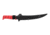 Bubba Tapered Flex Spine Filltet Knife, 9in, Stainless Steel, Serrated, Red Handle, 1213885