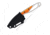 Buck Knives 630 Paklite 2.0 Hide Fixed Blade Knife, 6.75in Overall, 2.75in, Stonewash 420HC Stainless Steel Blade, Drop Point Blade, Orange GFN Handle, Black Polypropylene Belt Sheath, 13499