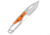 Buck Knives 630 Paklite 2.0 Hide Fixed Blade Knife, 6.75in Overall, 2.75in, Stonewash 420HC Stainless Steel Blade, Drop Point Blade, Orange GFN Handle, Black Polypropylene Belt Sheath, 13499