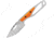 Buck Knives 630 Paklite 2.0 Hide Fixed Blade Knife, 6.75in Overall, 2.75in, Stonewash 420HC Stainless Steel Blade, Drop Point Blade, Orange GFN Handle, Black Polypropylene Belt Sheath, 13499