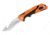 Buck Knives 660 Pursuit Pro Large FoldingKnife, 3.6in S35VN Guthook Satin Blade, Versaflex Orange/Black Handle, 12755
