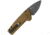 Buck Knives Auto Mini Deploy Folding Knife, 3.75in Closed, 2in, 154CM, Gray Cerakote Drop Point Blade, Burnt Bronze Cerakote Aluminum Handle, 0839BRS1