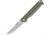 Buck Knives 251 Langford Knife, 3.375in, 7Cr Stainless Steel, Straight, G10, Satin, Green, 0251GRSB/13044