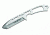Buck Knives TOPS/Buck CSAR-T Liaison Fixed Blade Knife, Stainless Steel Handle, 0680SSS