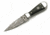 BucknBear Bodice Dagger Micarta Handle Fixed Knife, Micarta Handle, Silver Blade, NSN N BNB15912
