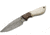 BucknBear Drop Point Hunter Fixed Knife, Silver Blade, NSN N BNB134652
