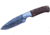 BucknBear Small Hunter with Walhut Wood Handle, Silver, Wood, BNB134635