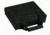 Bulldog Cases &amp; Vaults Hard-Sided Nylon Pistol Case With Double-Locking Zipper Black With Black Trim 8x7 Inch