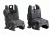 Magpul MBUS Front and Rear Flip Sights Set, Grey, MPIMAG247GRY-KIT1
