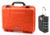 Nanuk 910 Hard Plastic Waterproof Case, Orange w/ 3 Part Foam Insert 910-1003 with Nanuk padlock w/logo 900-LOCK NANUK 910-1003-KIT1
