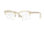 Burberry BE1298 Progressive Prescription Eyeglasses 1215-53 - Light Gold Frame